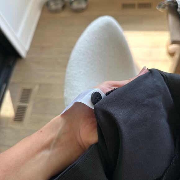 Everlane The Side Zip Stretch Cotton Crop Work Pant Black 8 - Picture 8 of 8